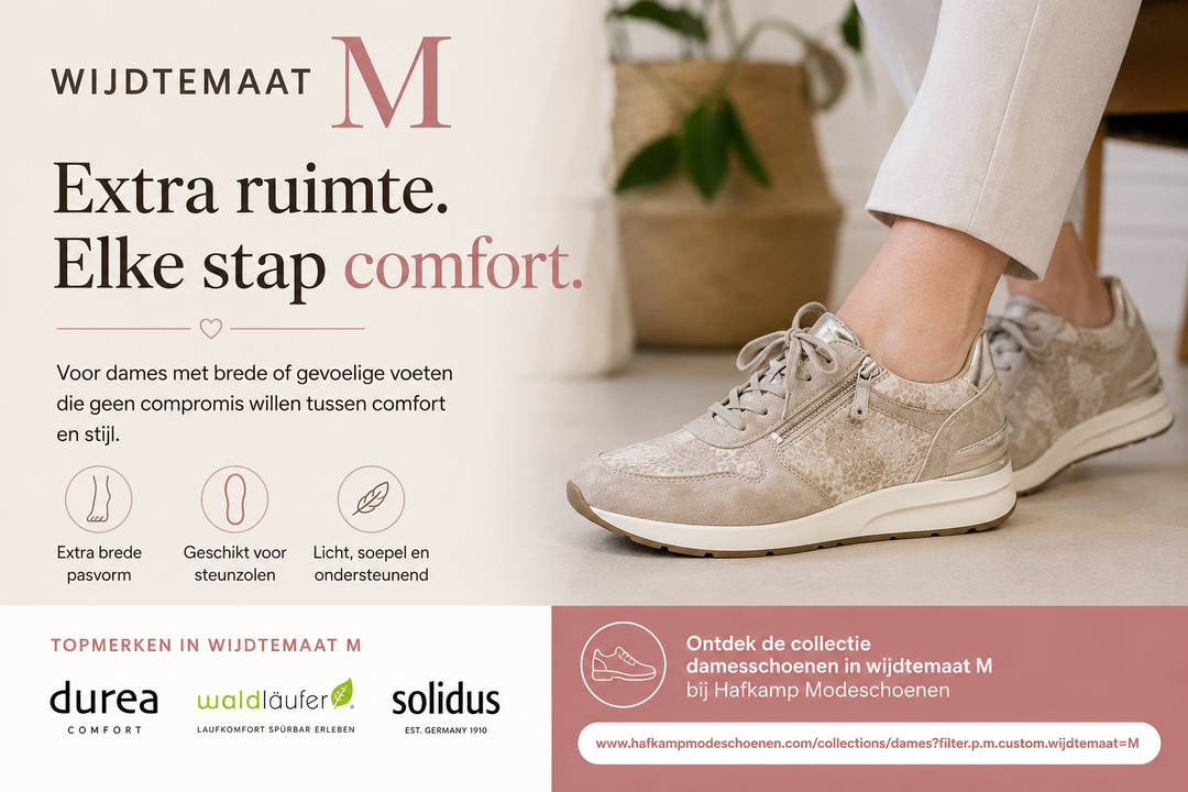 Schoenen die wél passen: ontdek wijdtemaat M
